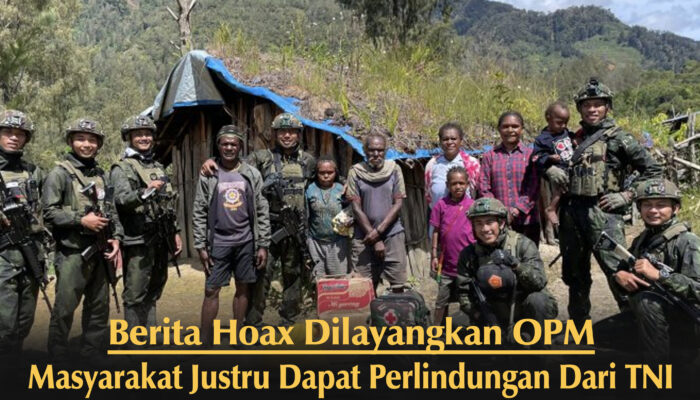 Berita Hoax dilayangkan OPM, Masyarakat Justru Dapat Perlindungan dari TNI
