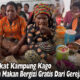 Gereja Kalvari di Kampung Kago Gelar Aksi Sosial, Warga Nikmati Makanan Bergizi Gratis