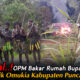Sadis OPM Bakar Rumah Dinas Bupati di Distrik Omukia Kabupaten Puncak, Masyarakat Kecam Keras