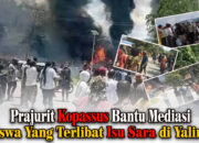 Prajurit Kopassus Bantu Mediasi Siswa yang Terlibat Isu SARA di Yalimo