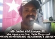 Sebby Sambom Sebut Kelompok OPM Tidak Segan Habisi Masyarakat, Baik Pendatang Maupun Warga Suku yang Bekerja di Jalan Trans Nabire