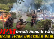 OPM Rusak Rumah Warga di Papua Gara-Gara Tidak Diberikan Bahan Makanan