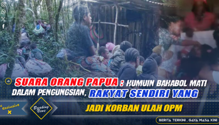 Suara Orang Papua: Humuin Bahabol Mati Dalam Pengungsian, Rakyat Sendiri yang Jadi Korban Ulah OPM