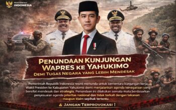 Penundaan Kunjungan Wapres ke Yahukimo Demi Tugas Negara yang Lebih Mendesak  J